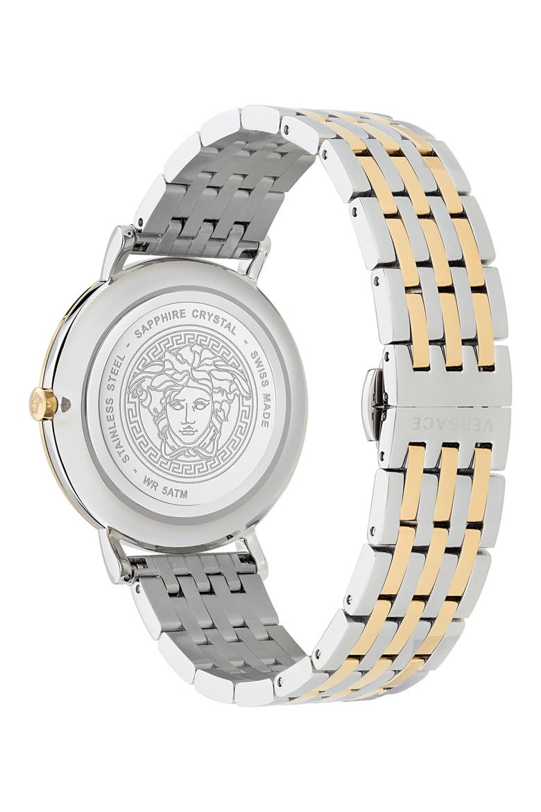 V-Eternal Stainless Steel Strap Watch, 42mm, Alternate, color, TWO TONE/BLUE