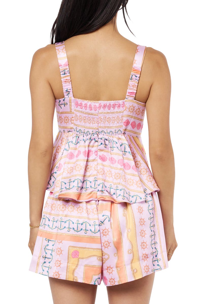 CIEBON Adela Nautical Print Sleeveless Top, Alternate, color, 