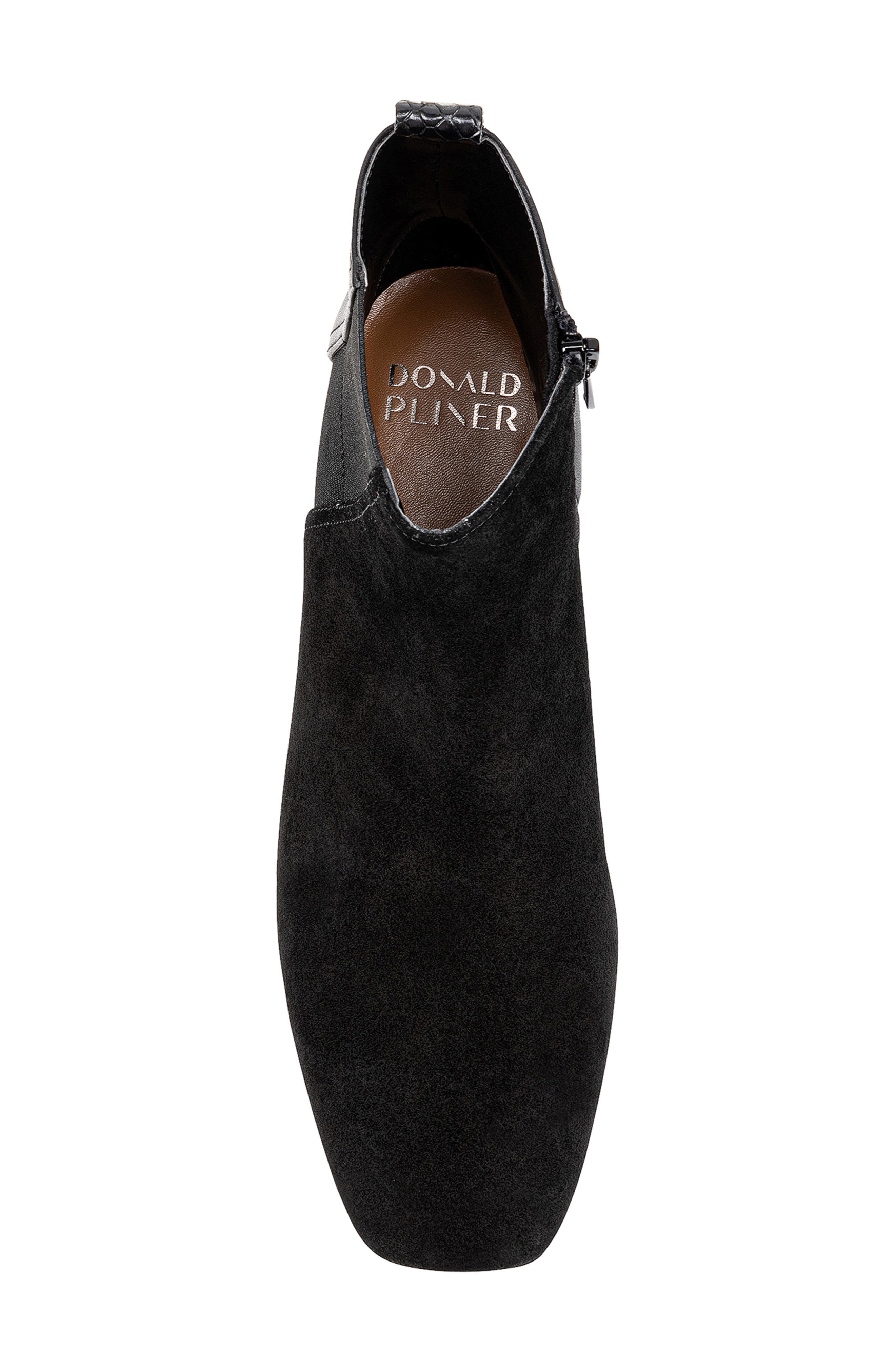 Donald Pliner Square Toe Boot, Alternate, color, Black