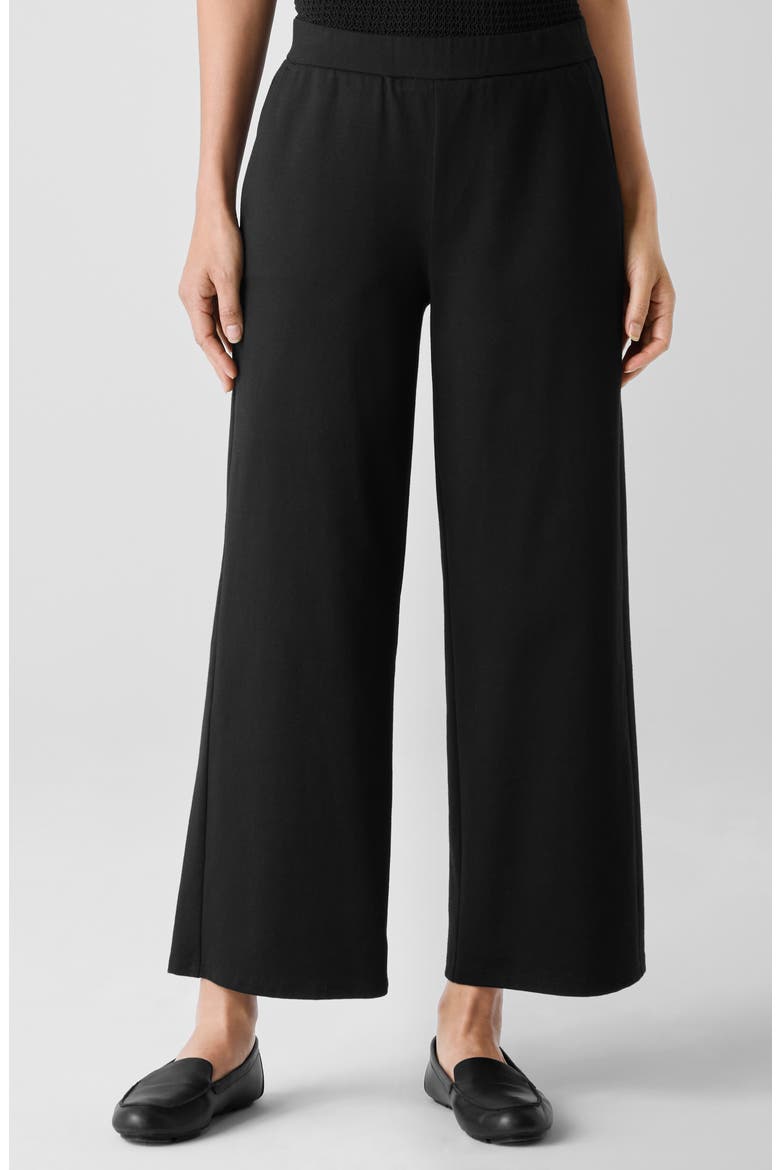 Ankle Wide Leg Pants, Main, color, BLACK