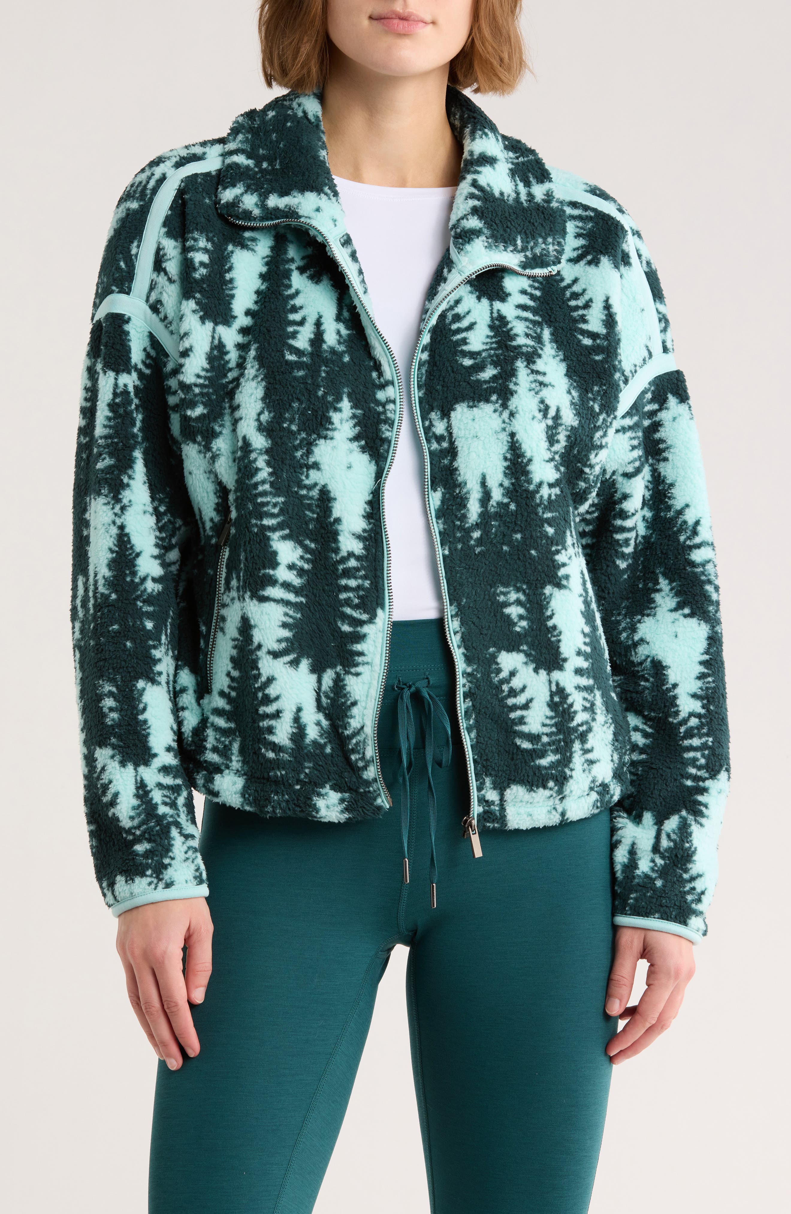 MARIKA Blair Faux Shearling Zip Jacket