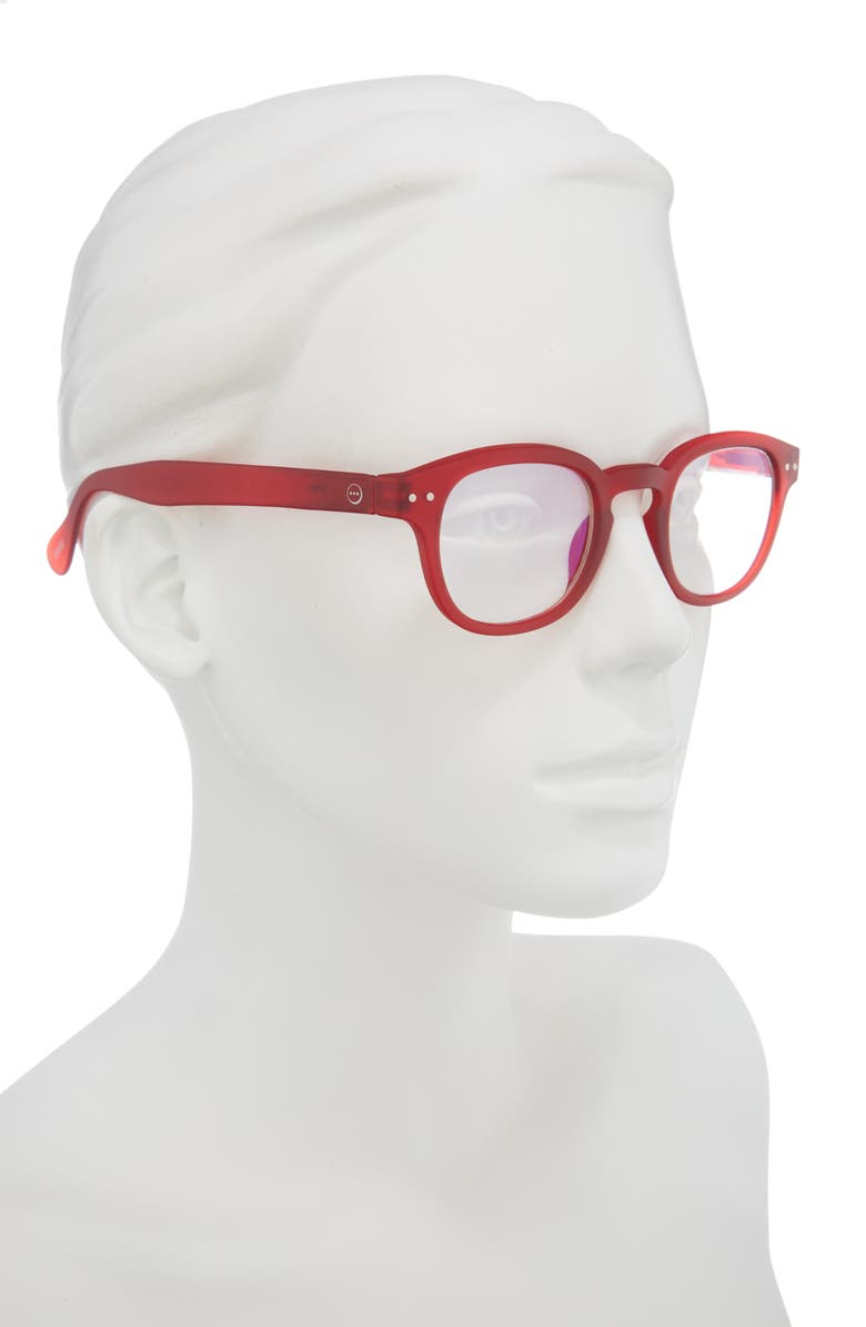 IZIPIZI Round Reading Glasses, Alternate, color, Red