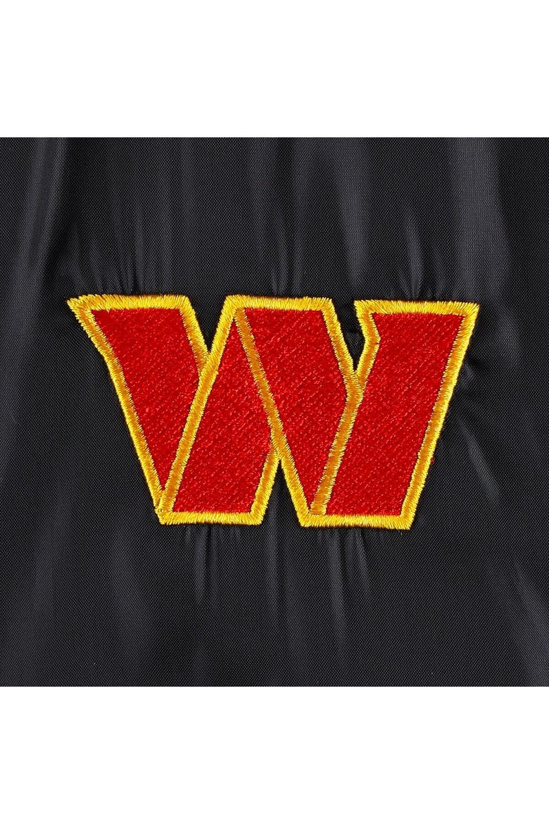 Men's Dunbrooke Black Washington Commanders Coaches Classic Raglan Full-Snap Windbreaker Jacket, Alternate, color, Black