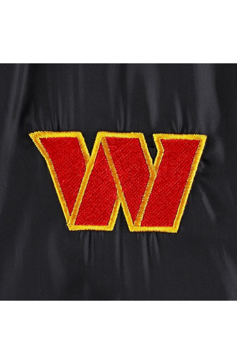 DUNBROOKE Men's Dunbrooke Black Washington Commanders Coaches Classic Raglan Full-Snap Windbreaker Jacket, Alternate, color, Black