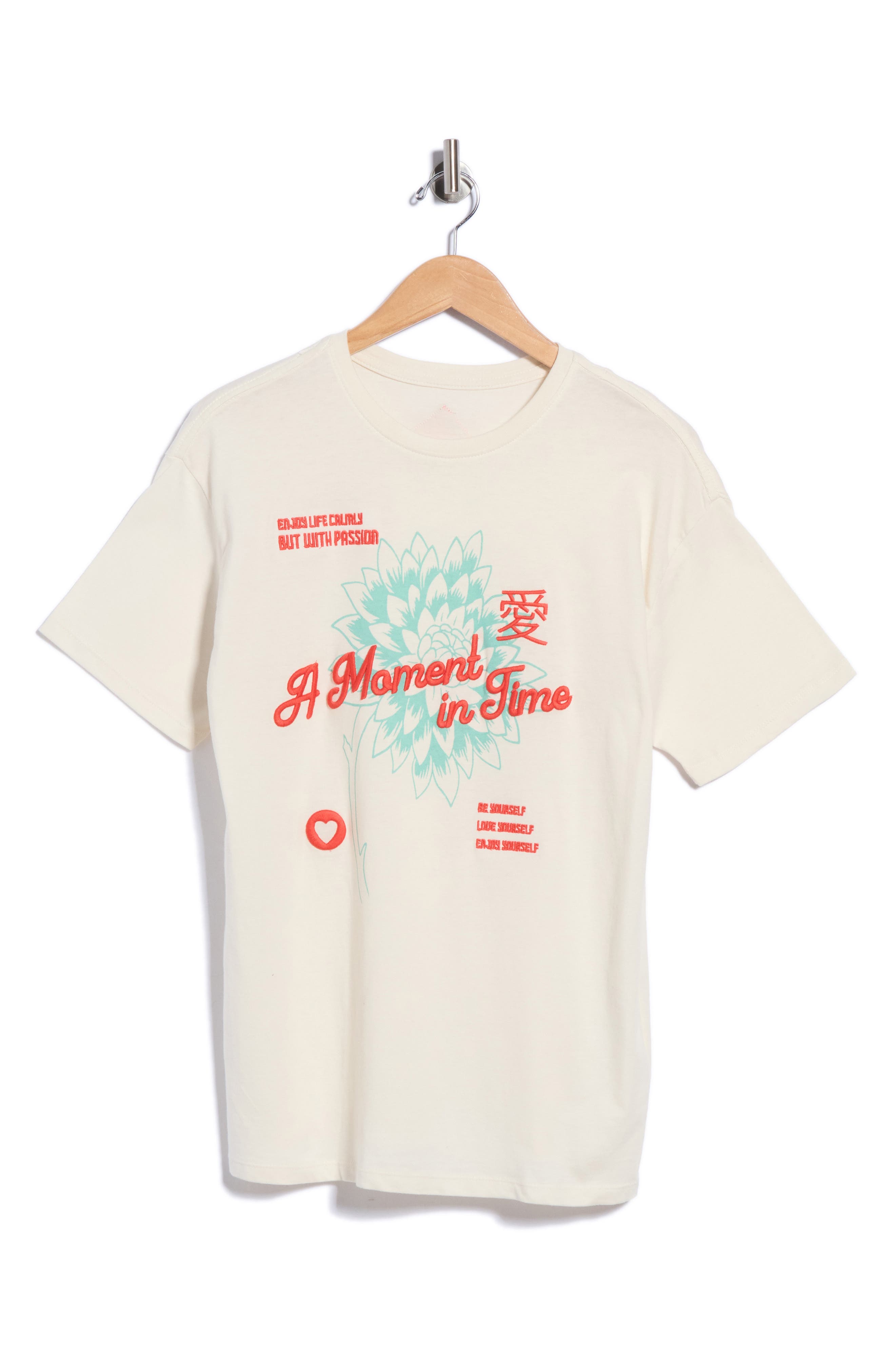 Azalea Graphic T-Shirt Cover-Up