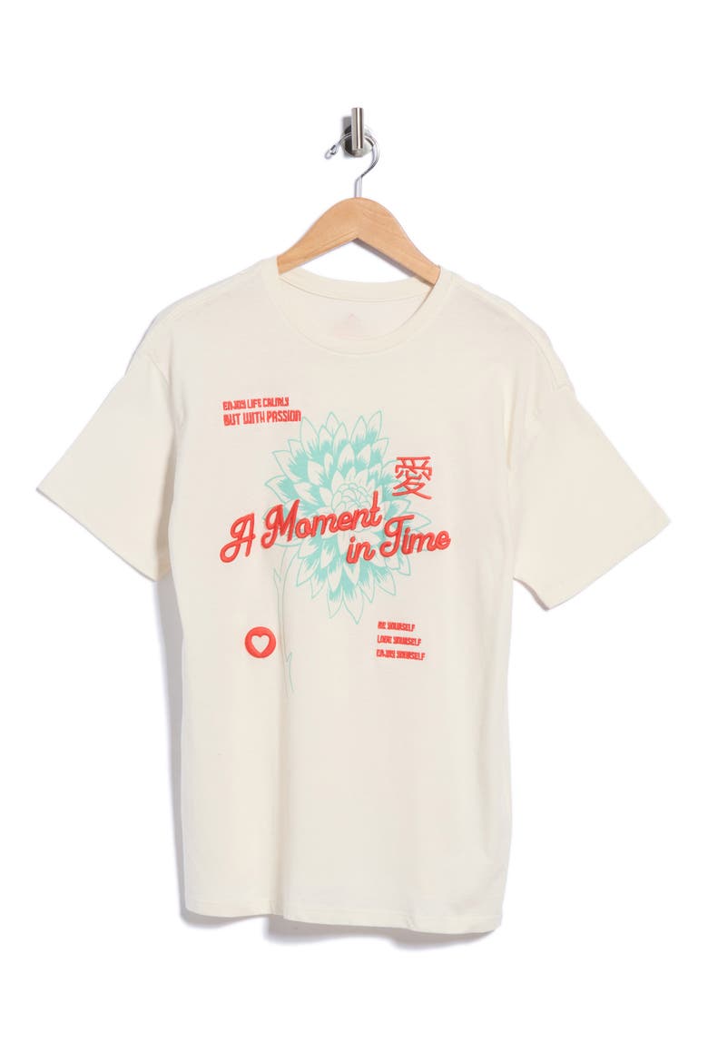 Azalea Graphic T-Shirt Cover-Up, Main, color, OPEN WHITE