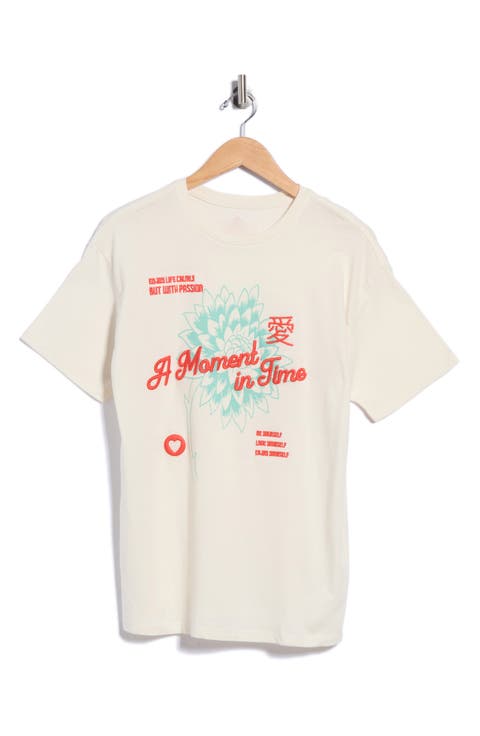 Azalea Graphic T-Shirt Cover-Up