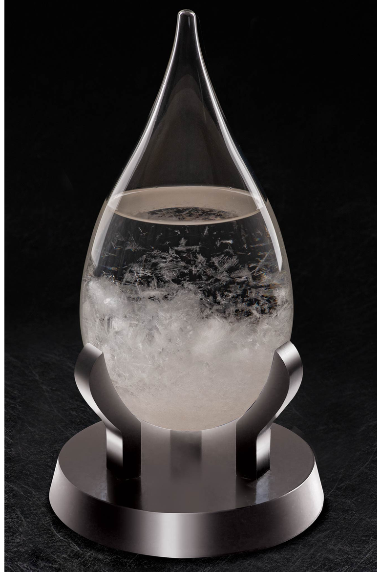 Teardrop Fitzroy's Storm Glass, Alternate, color, Clear