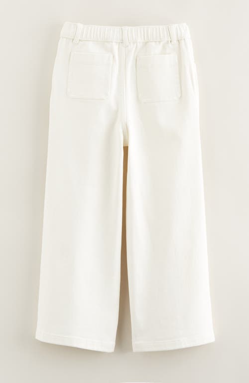Nordstrom Kids' Wide Leg Jeans In Ivory Egret