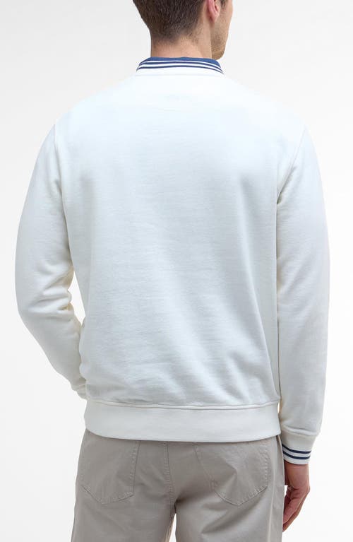 Barbour Rosford Tipped Cotton Crewneck Sweatshirt