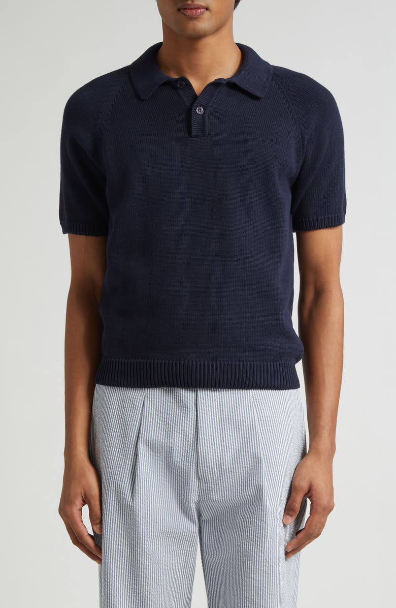 Noah Organic Cotton Polo Sweater, Main, color, 