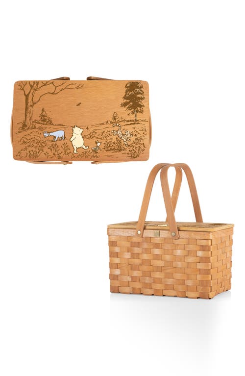 Picnic Time Winnie The Pooh Picnic Basket In Beige