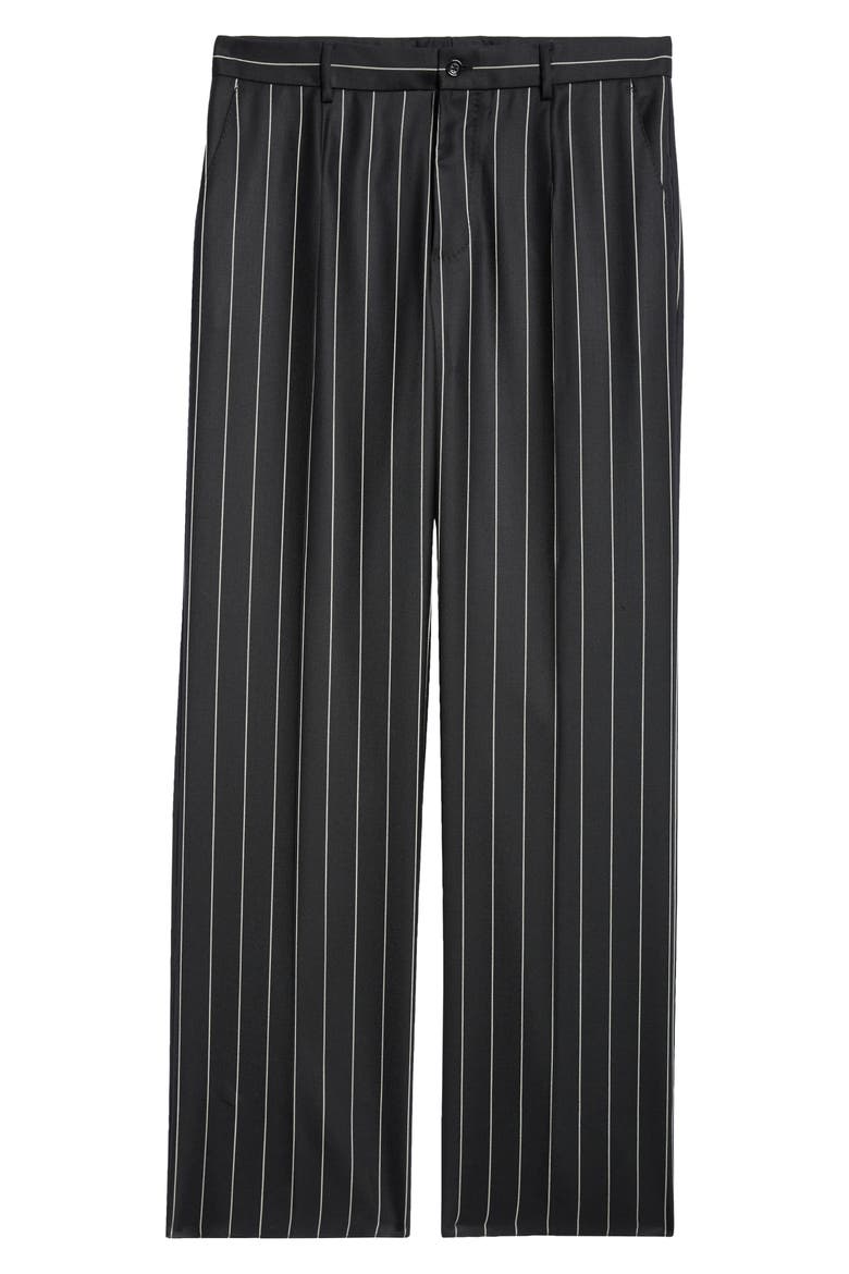 Pinstripe Wool Trousers, Alternate, color, RIGATO