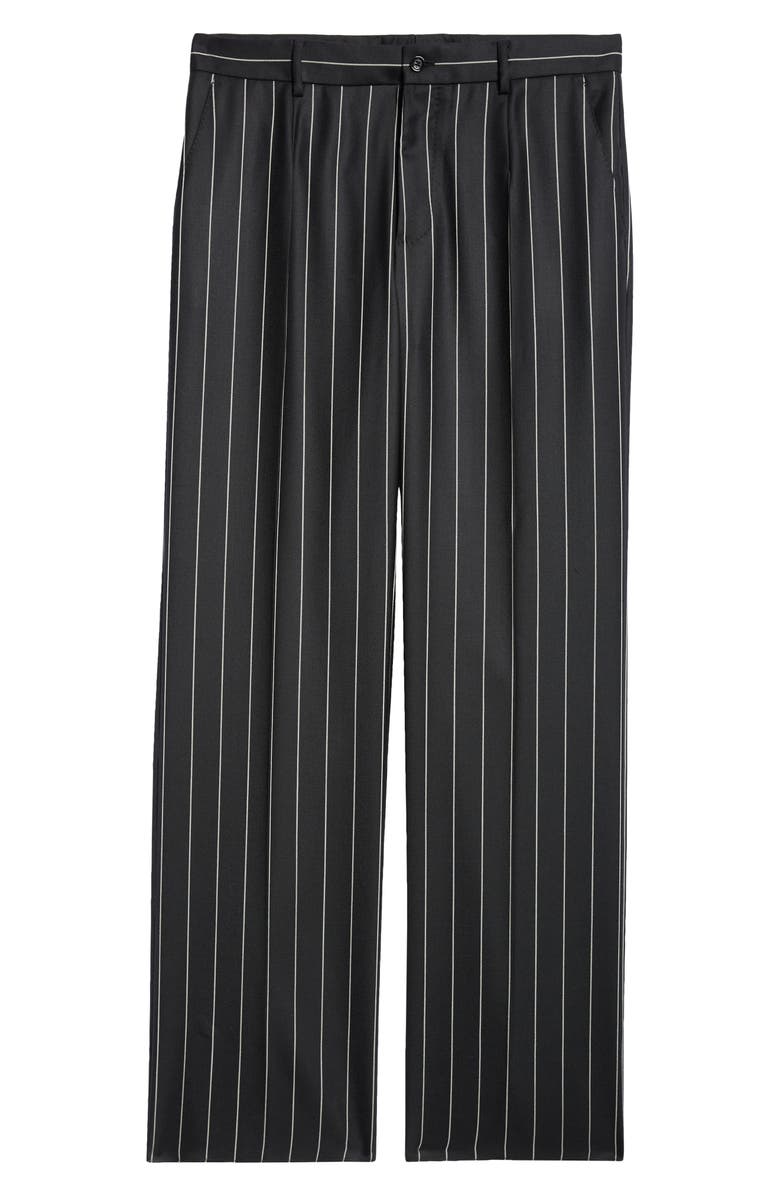 Dolce&Gabbana Pinstripe Wool Trousers, Alternate, color,