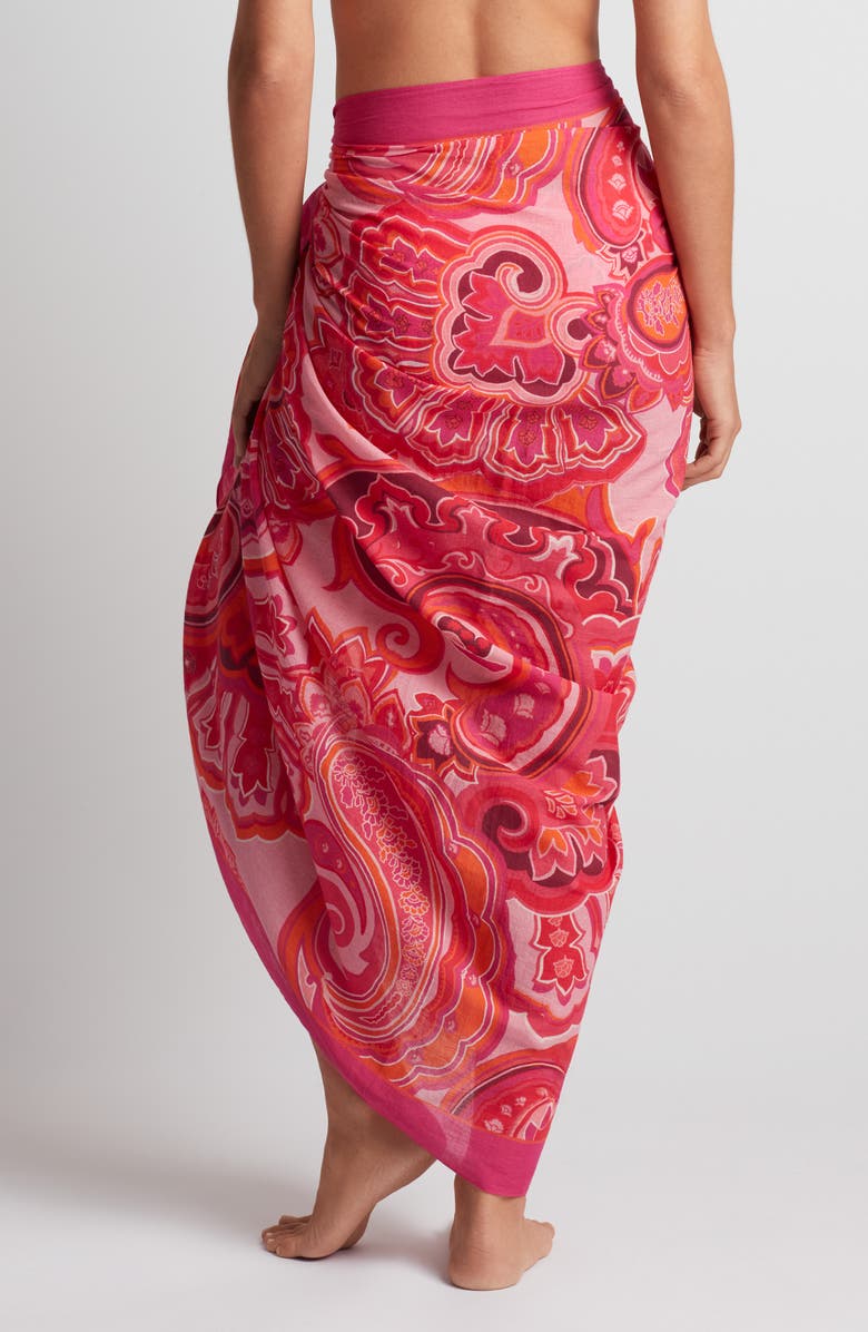 Lauren Ralph Lauren Print Cotton Cover-Up Pareo, Alternate, color,