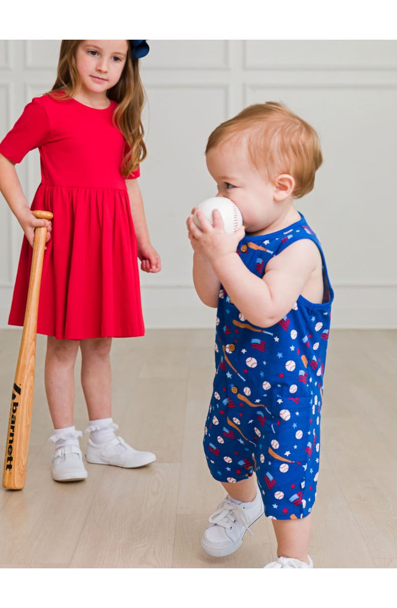 RuggedButts Baby Boys Pocket Knit Romper, Alternate, color, 