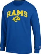 Champion Men's Champion Royal Los Angeles Rams Arch Over Logo Long Sleeve T-Shirt