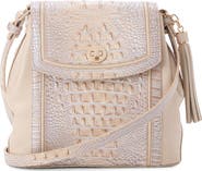 Brahmin Margo Croc Embossed Leather Crossbody Bag