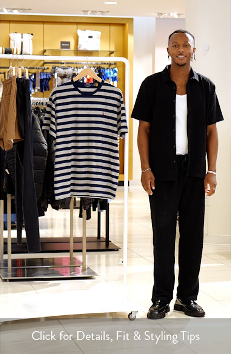 Classic Fit Stripe Cotton T-Shirt, sales video thumbnail