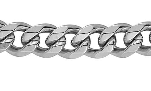 Yield Of Men 7mm Curb Chain Necklace In Silver