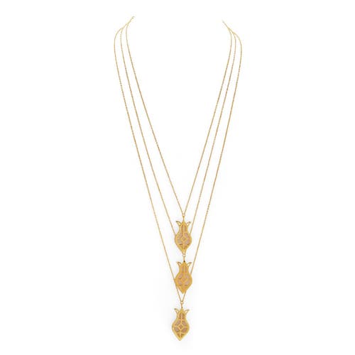 Dhwani Bansal Amphora Layered Necklace In Gold