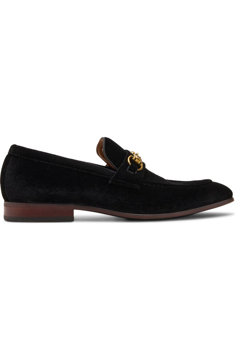 Steve Madden Jandre Velvet Bit Loafer, Alternate, color, Black Velvet