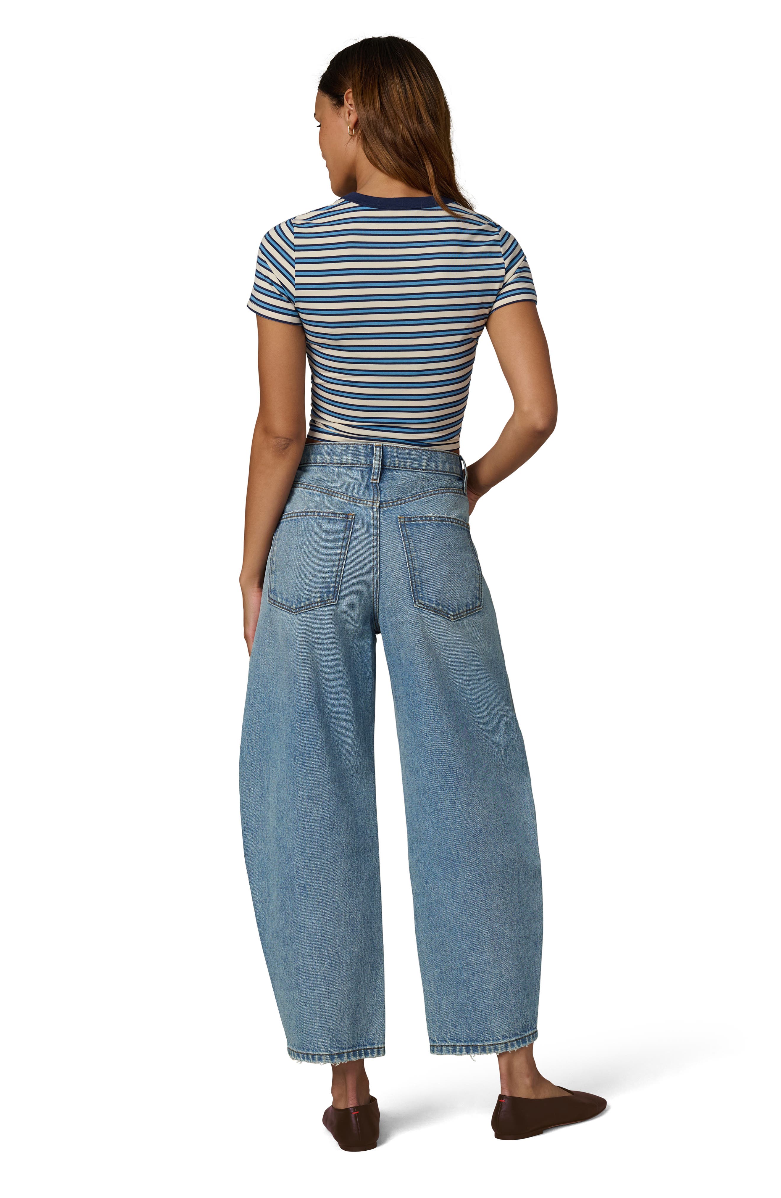 The Billie High Waist Crop Wide Leg Jeans