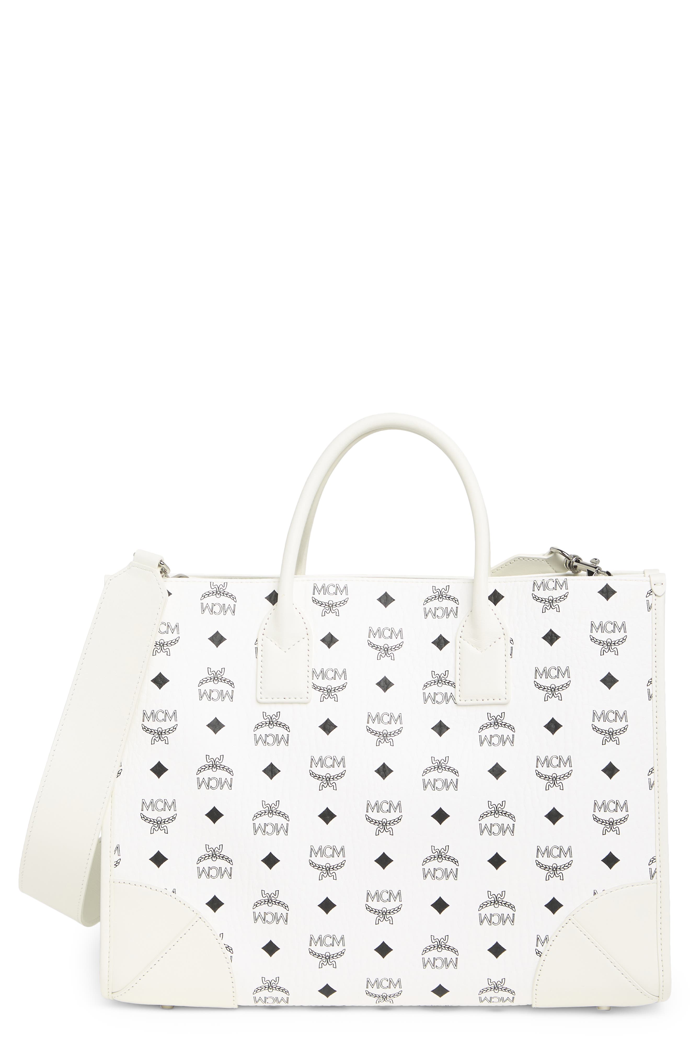 MCM Large Munchen Visetos Tote, Main, color, 