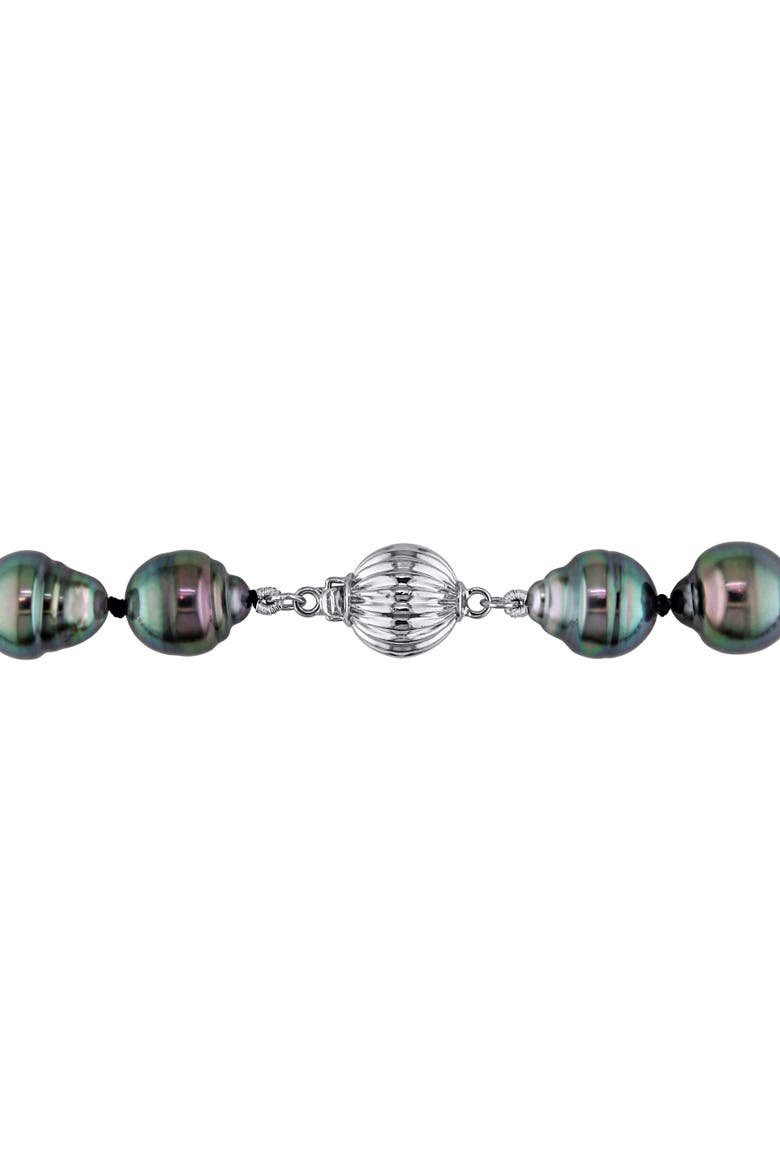 8-9.5mm Cultured Tahitian Pearl Necklace 14k, Alternate, color, Tahitian Pearl