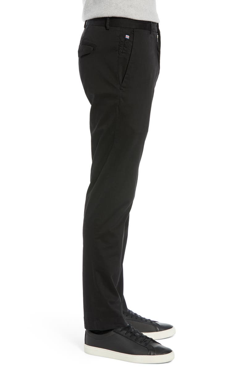 Bugatchi Garment Dye Flat Front Straight Leg Chino Pants, Alternate, color,