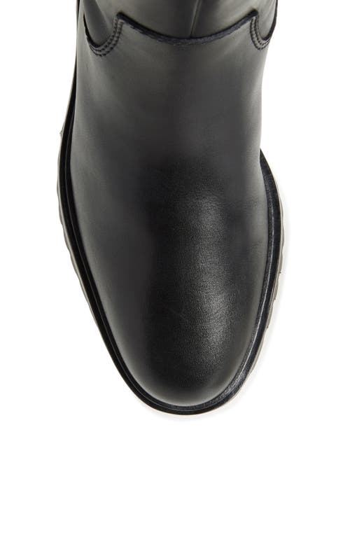 Loeffler Randall Damian Genuine Shearling Bootie In Black/cream