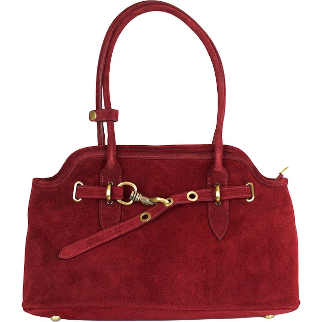 Persaman New York Heather Shoulder Bag In Red