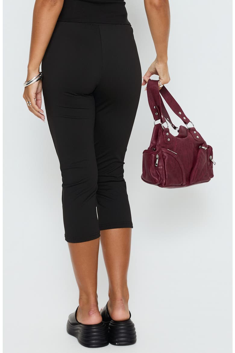 Jobey Stripe Capri Pants, Alternate, color, BLACK