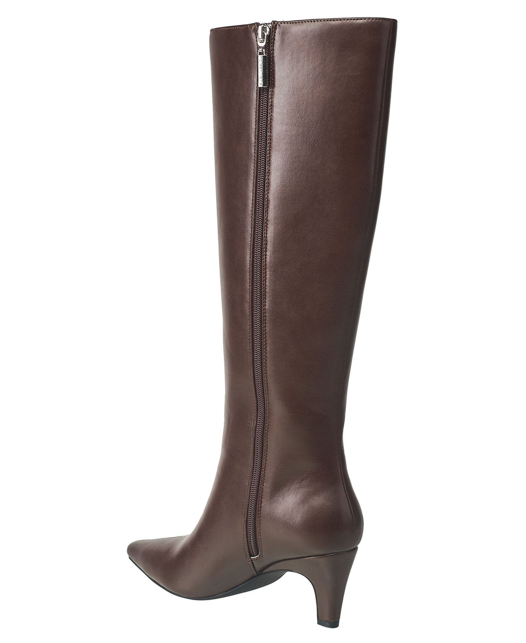 Becky Kitten Heel Boot, Alternate, color, Chocolate