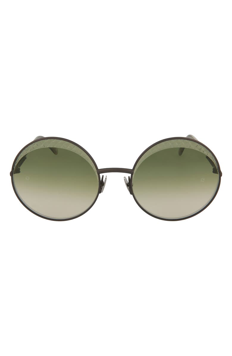 Bottega Veneta 60mm Round Sunglasses, Main, color,