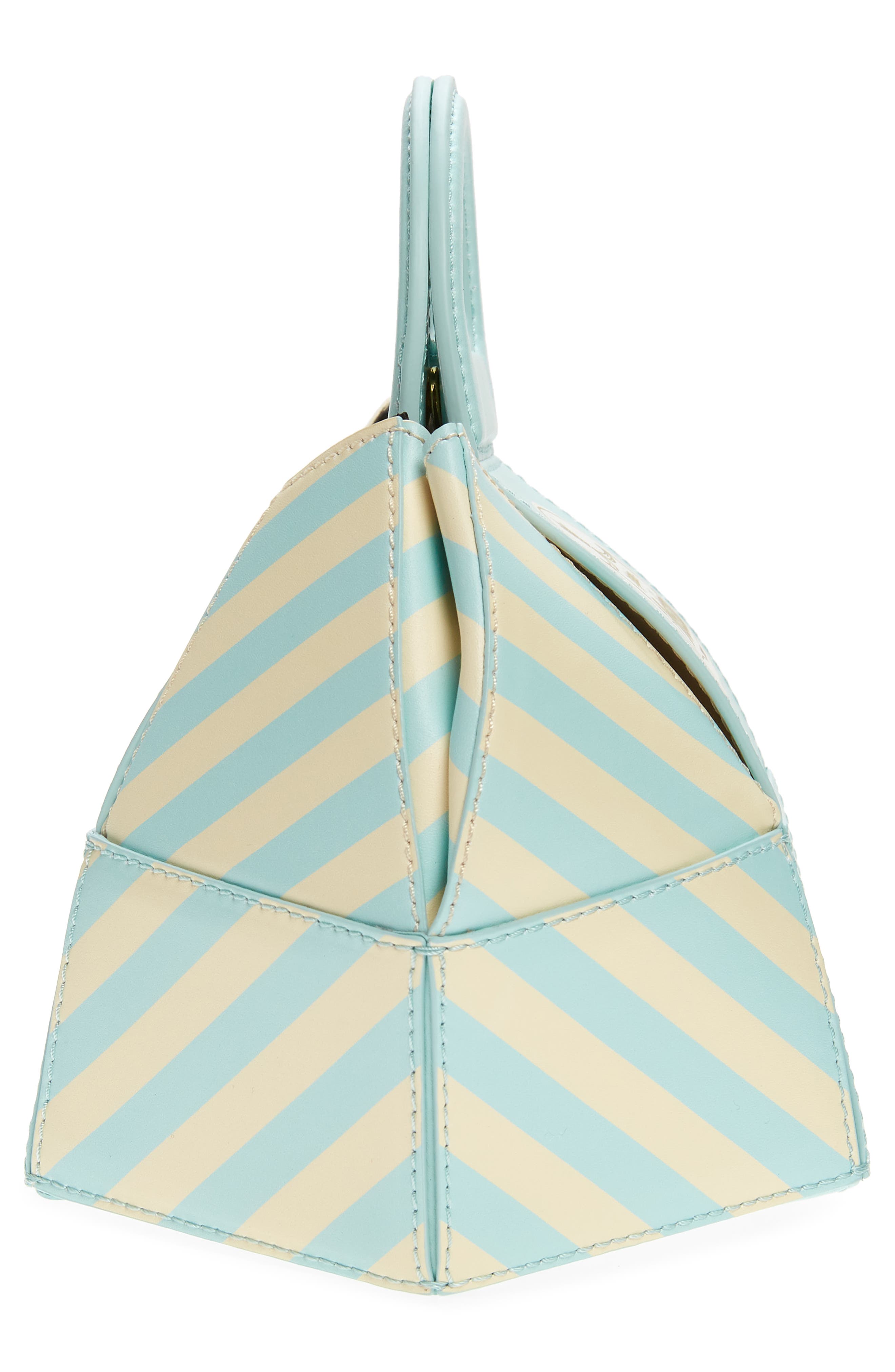 Moschino Cake Box Leather Top Handle Bag, Alternate, color, 