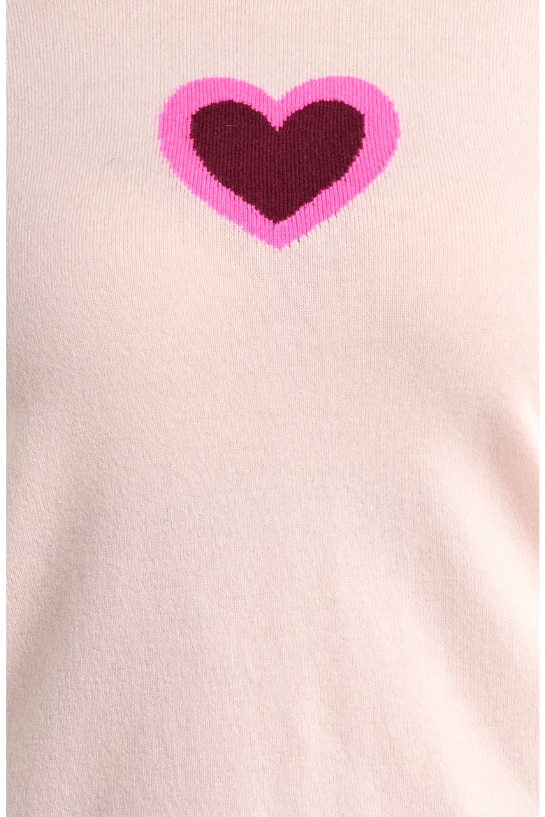 Heart Intarsia Wool & Cashmere Sweater, Alternate, color, PINK LAYERED HEART