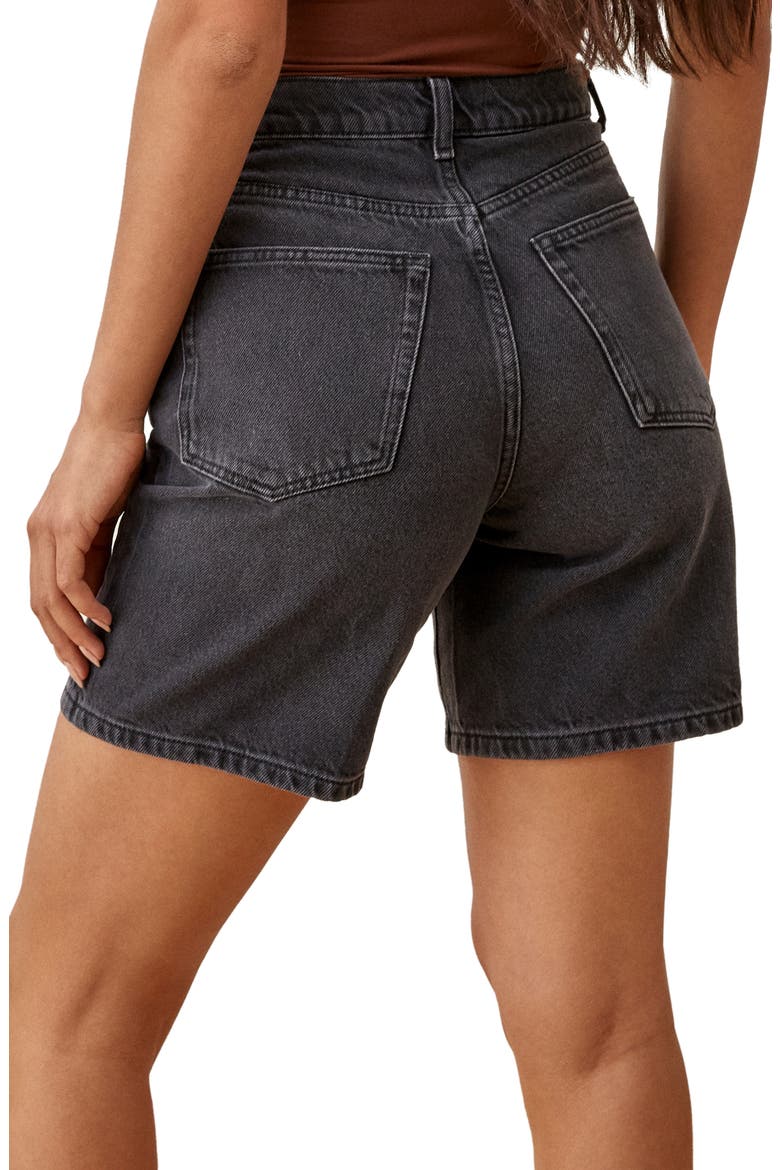 Sammie High Waist Relaxed Denim Shorts, Alternate, color, SIENNE