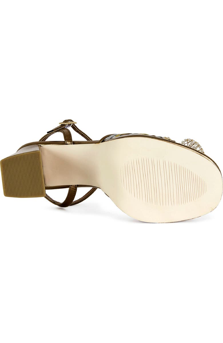 AZALEA WANG Seraphina Ankle Strap Platform Sandal, Alternate, color, Bronze