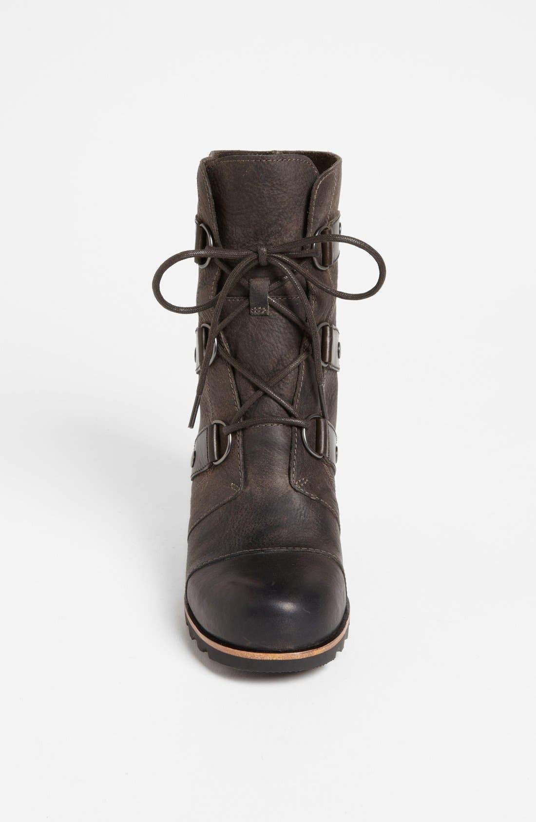 'Joan of Arctic' Wedge Boot, Alternate, color, GRILL/ BLACK
