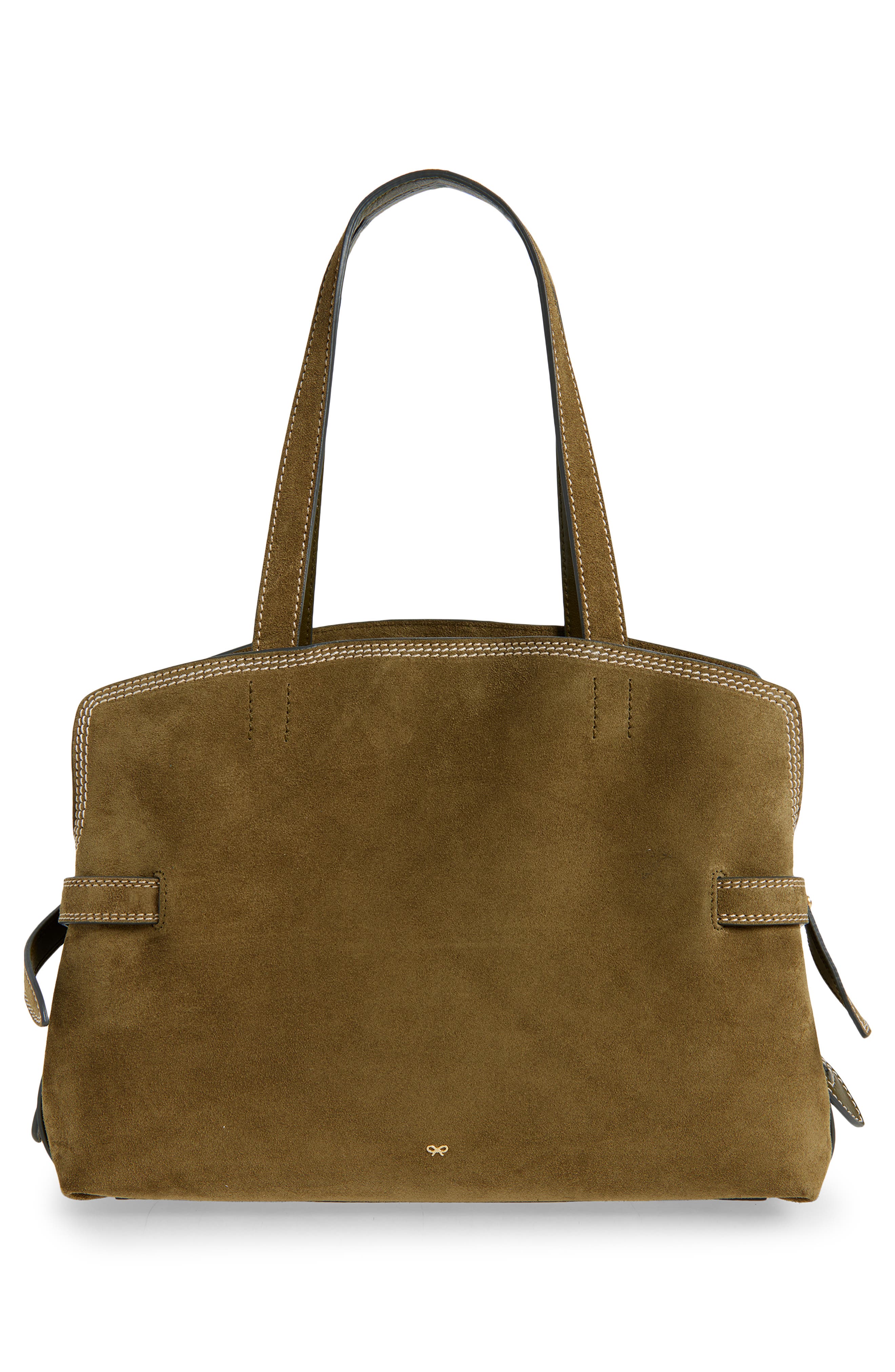 Anya Hindmarch Wilson Suede Tote, Alternate, color, Bonsai