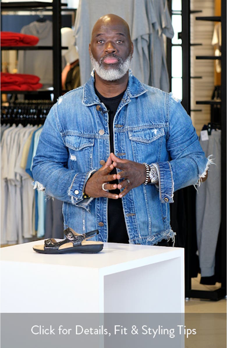 Romi Croco Slingback Sandal, sales video thumbnail