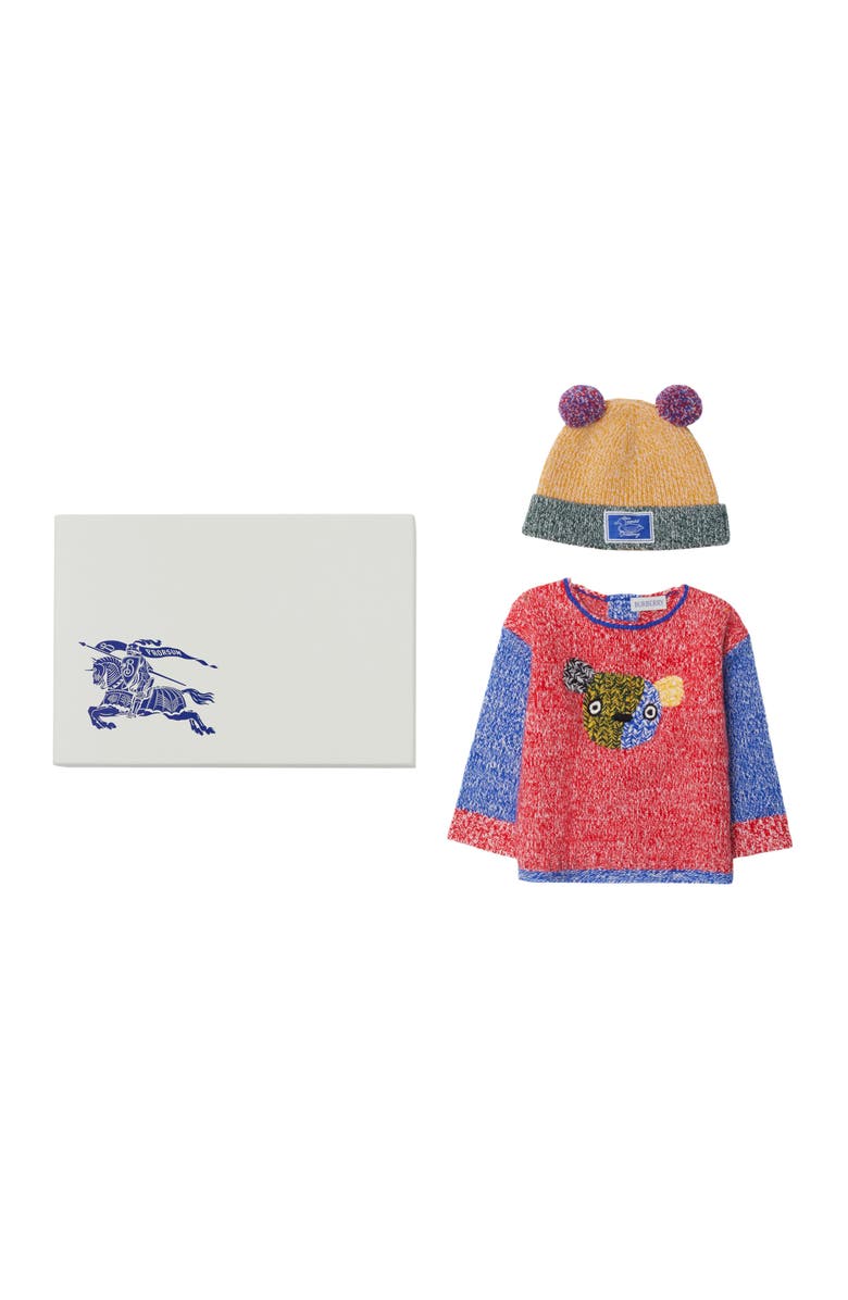 Burberry Thomas Bear Cashmere Two-piece Baby Gift Set, Main, color, 