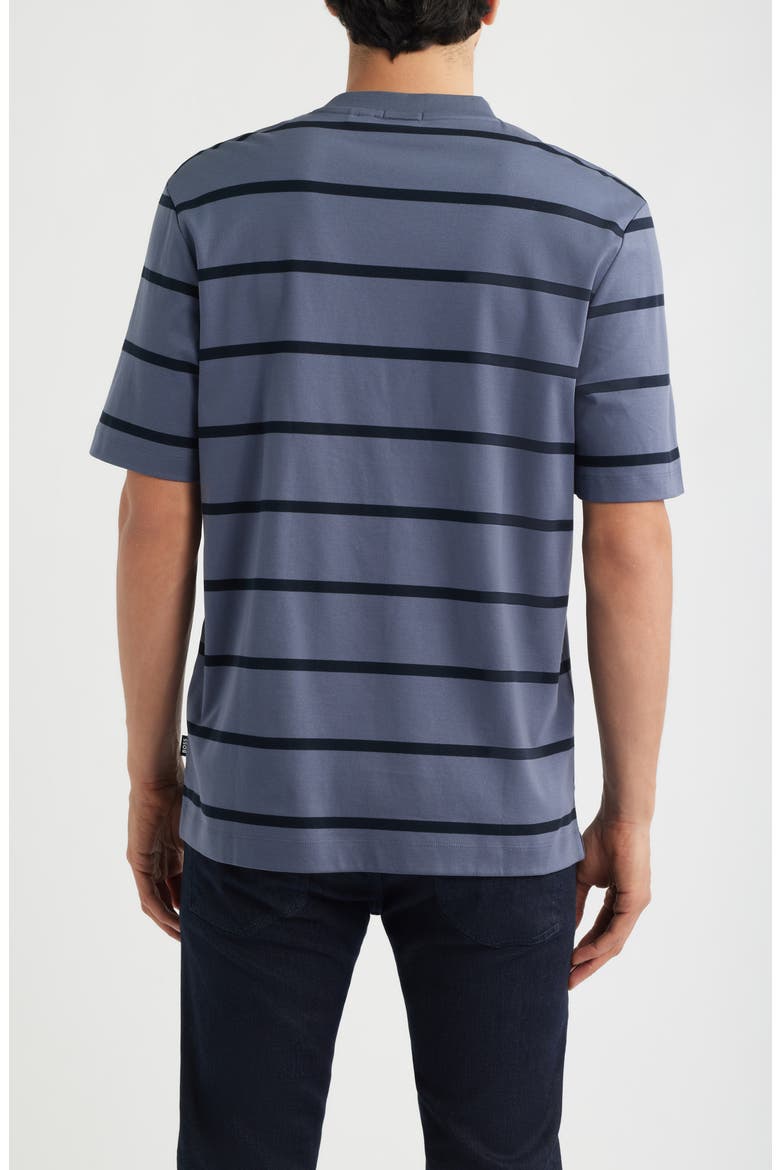 C-Taut Stripe T-Shirt, Alternate, color, OPEN BLUE