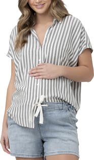Ripe Maternity Ada Stripe Maternity Shirt