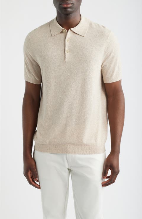 Solid Bouclé Polo