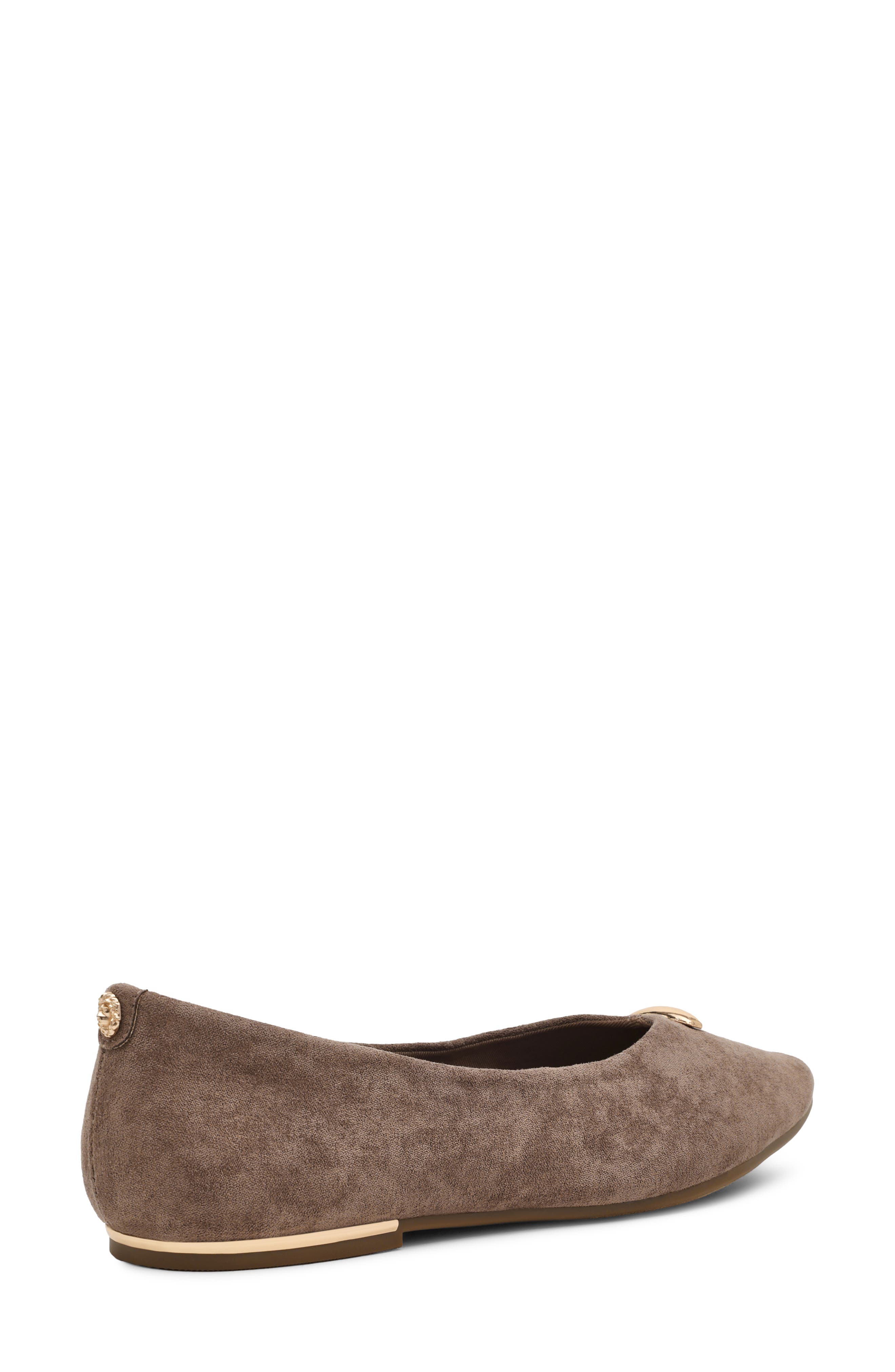 Yonder Pointed Toe Flat, Alternate, color, TAUPE MICROSUEDE