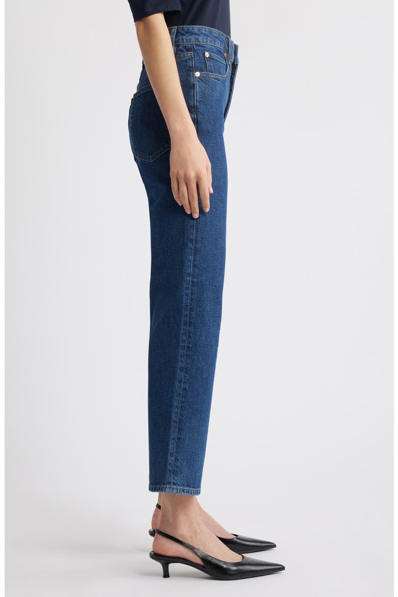 The Ruler High Waist Ankle Straight Leg Jeans, Alternate, color, WRITTEN