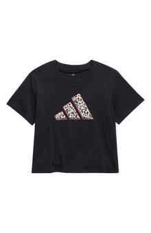 adidas Kids' Jersey Leopard Logo Graphic T-Shirt
