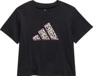 adidas Kids' Jersey Leopard Logo Graphic T-Shirt